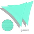 thumbnail image 3 of Yescom 2 Pack 20 Ft 97% UV Block HDPE Triangle Sun Shade Sail Canopy Outdoor Cover Net, 3 of 9
