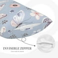 thumbnail image 5 of EasygdpBlue Butterfly Polyester Fiber Double-Sided Pillowcase,Super Soft,Comfortable And Luxurious Pillowcase,Not Easy To Break Or Deform- 14"X20", 5 of 9
