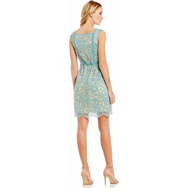 chelsea and violet lace dress Chelsea & Violet Chelsea and Violet Blocked Lace Dress (Medium), Women's, Blue