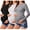 Black / Grey / White, variant on Weardear 3 Pack Maternity Shirts Womens Long Sleeve Side Ruched Tunic Tops High Elasticity Pregnancy Clothes Crew Neck Basic T Shirt