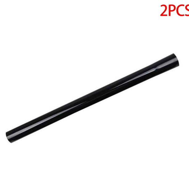 2 Pieces Vacuum Cleaner 35mm Black Plastic Straight Tube Dust Collector