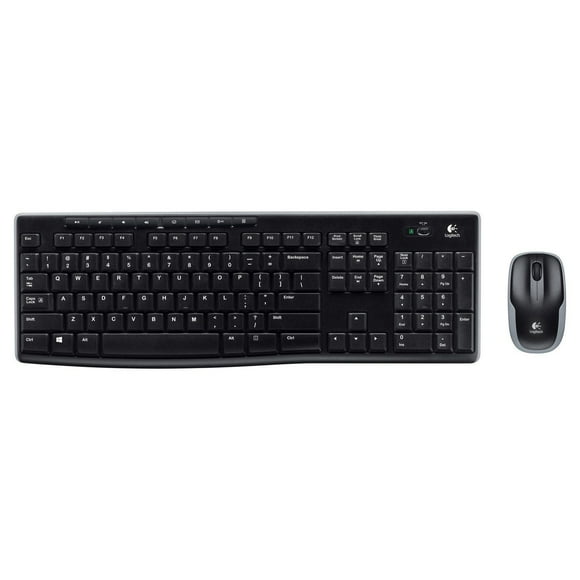Logitech Wireless Keyboard And Mouse Combo MK270 - Black