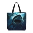 thumbnail image 1 of Easygdp Undersea Shark Bolsa Tote para Mujer, Bolso de Hombro para Trabajo, Playa, Viajes, Compras y Supermercado, 1 of 7