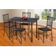 thumbnail image 3 of Comedor Jalapa 4 Sillas Tubulares y Cubierta de Formica MOBILKRAFT Modelo Jalapa, Estilo Contemporáneo en Color Chocolate, 3 of 3