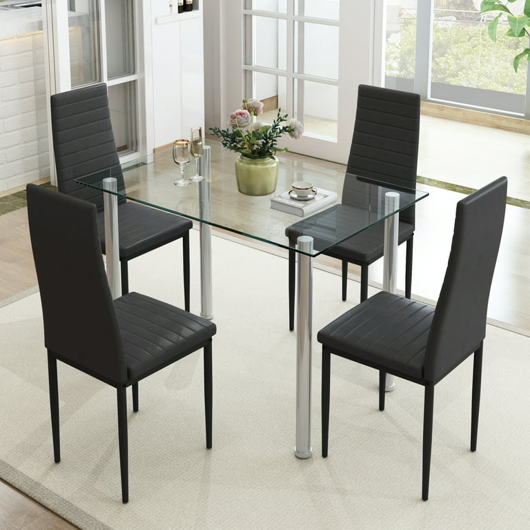 Glass breakfast nook table new arrivals