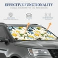 thumbnail image 3 of Kdxio Bees Collecting Nectar Print 2-Piece Sun Shade Front Windshield - Foldable Car Front Window Sunshades For Most Sedans Suv Truck, 3 of 6
