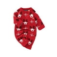 thumbnail image 2 of Seyurigaoka Christmas Jumpsuit Deer  Snowflake Pattern Long Sleeve Romper, 2 of 9