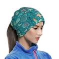 thumbnail image 6 of Neck Gaiter Face Cover Scarf, seashell ocean Soft Face Sun Mask Cover Scarf Headband Cooling Sweat Absorbing Bandanas Hiking Cycling Running, 6 of 7