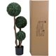 thumbnail image 1 of Árbol topiario artificial de bola triple de 35", plantas falsas para interior y exterior, bola Milan para decoración, 1 of 5