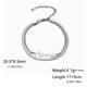 thumbnail image 1 of Unift Pulsera de cadena de serpiente con letras de Mama para mujer, pulsera minimalista de acero inoxidable, joyería para el día de la madre, el mejor regalo, 1 of 2