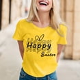 thumbnail image 2 of SZXZYGS T-Shirts à Manches Longues pour Femmes, Coupe Ample, Coton, Confortable, Imprimé de Pâques, Col Rond, Manches Courtes, Tunique, Été 2024, 2 of 5