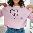 thumbnail image 6 of Unisex Love Heart Christian Sweatshirt, Casual Pullover,Gift for Him and Her, Cozy Apparel, Christian Faith Shirt, 6 of 10