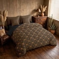 thumbnail image 2 of Manfei Aztec Geometric Twin Bedding, Bohemian Southwestern Bedding Comforter Set, Brown, Black Reversible 7pcs, 2 of 6