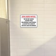 thumbnail image 5 of Classic Framed Plus Gym Users Notice: We Do Not Advise Leaving Your Belongings Unattended & Accept No Liability For Any Loss or Damage Wall or Door Sign | Disclaimer Waiver Notice - Large, 5 of 8
