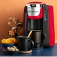 thumbnail image 5 of Mixpresso Single Cup Coffee Maker Compatible With 1.0 & 2.0 Single Cup Pods, Removable 45oz Water Tank, Quick Brewing with Auto Shut-Off, One Touch Function (Red/Black), 5 of 6