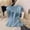 *Blue, variant on Women's Side Tie Silk Blouse Short Sleeve Vest,Summer Cool Comfy Pullover Casual Vest White,Womens Plus M