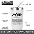 thumbnail image 3 of Work Bestie Gifts for Women Friend Friendship Gift for Coworker Leaving - Unique Present Ideas for Going Away, Goodbye, Farewell Party – 20oz Tumbler, 3 of 6