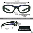 thumbnail image 2 of Bikershades Motorcycle Biker Night Safety Glasses Purple Women Clear & Yellow, 2 of 6