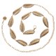 thumbnail image 1 of KAKOWELY Cadena de cintura para mujer, exquisita cadena para el vientre, cadena para el vientre con forma de hoja, joyería corporal de verano, 1 of 5