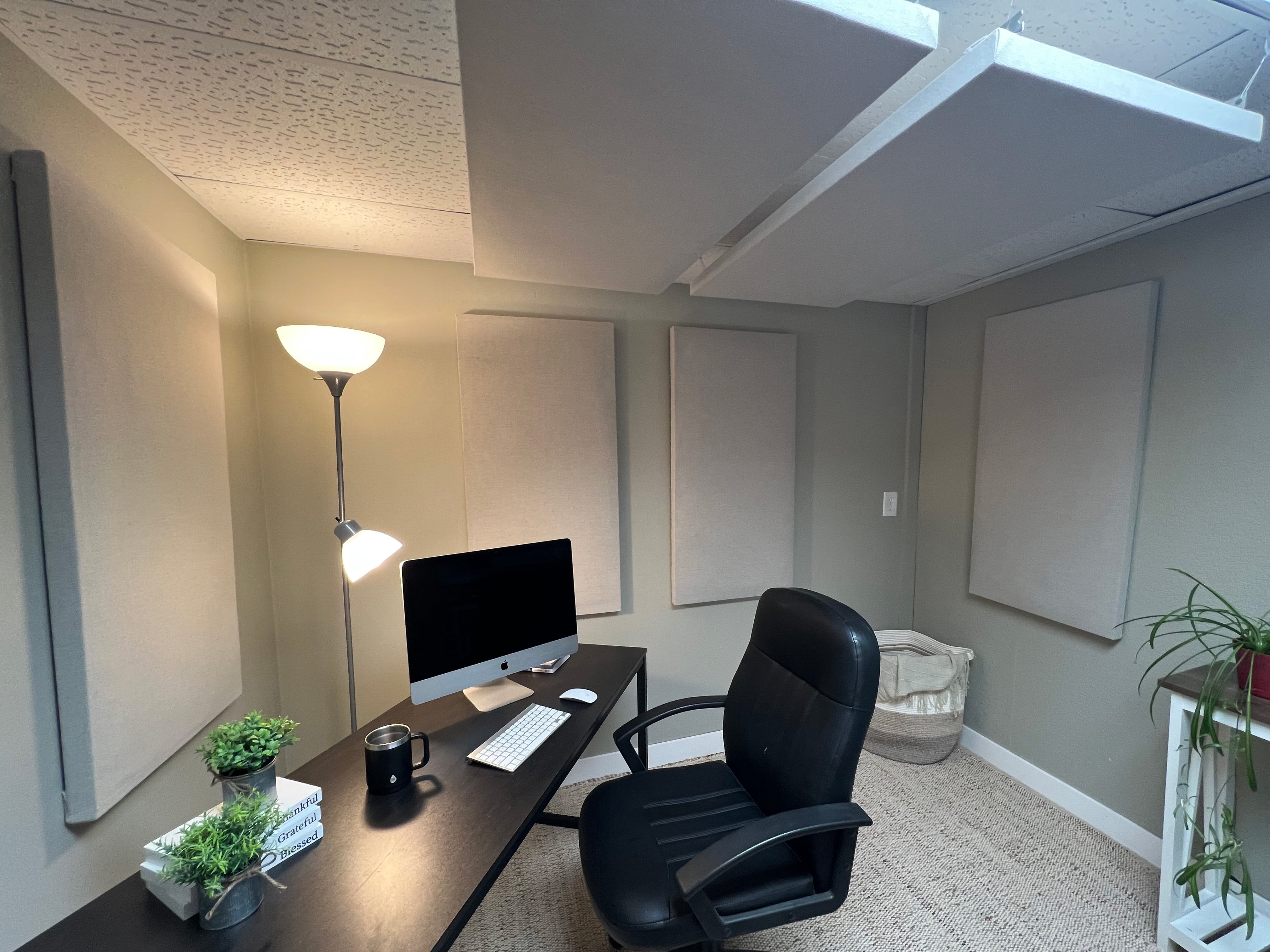 ATS Acoustics Home Office Residential Acoustic Treatment Room Kit Sound Absorbing Acoustic Panel 6 Pack for 50-100 Sq Ft (Linen)