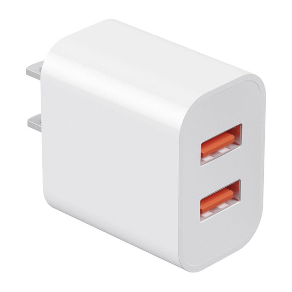 Cargador de pared GMobile dual, 2 puertos usb, 12W, blanco