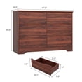 thumbnail image 2 of QinaQin Cómoda de madera con 6 cajones, mueble alto moderno con cajones profundos y cubierta amplia, ideal para recámara, sala, pasillo o cuarto infantil, 2 of 8