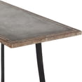 thumbnail image 5 of DecMode Iron Farmhouse Rectangular Console Table 43"W x 30"H, with Distressed Black/Brown Finish and a Solid Angled Legs, 5 of 13