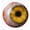Yellow, variant on Hyper-Realistic Monster Eyeball Decor, Halloween Horror Eyeball Prop with Stand, Scary Realistic Fake Eyes for Haunted House, Party, Home Decoration Cyan 9
