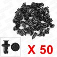 thumbnail image 4 of Unique Bargains 50 Pcs 10mm Plastic Push Type Rivet Retainer Fastener Bumper Pin Clips, 4 of 4