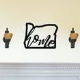 thumbnail image 1 of Oregon Home State Silhouette Solid Steel Home Decor Decorative Accent Metal Art Wall Sign, 1 of 3