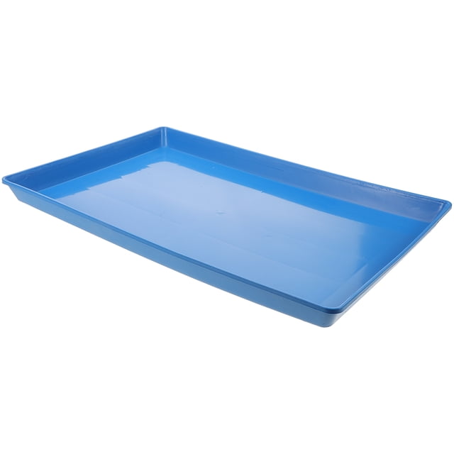 unbranded Para Jaula De Perro Y En Plástico Azul Con Borde Alto Antigoteo