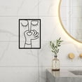 thumbnail image 1 of Decoración divertida de pared para baño, letrero colgante minimalista para oficina, decoración para inodoro, para interior de sala de estar, 1 of 8