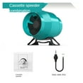 thumbnail image 1 of 4 Inch Exhaust Fan Adjustable Speed Duct Fan Kitchen Window Airflow Boost Air Ventilator Pipe Ventilation Extractor ,Dual Power Supply, 1 of 6
