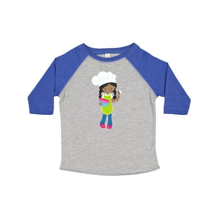 

Inktastic African American Girl Baking Baker Bakery Gift Toddler Toddler Girl T-Shirt