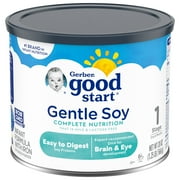 Gerber Good Start Gentle Soy Powder Infant Formula, 20 oz Canister (4 Pack)