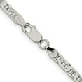 thumbnail image 5 of Auriga Fine Jewelry 925 Sterling Silver 3.75 mm Flat Anchor Chain Necklace for Men 30", 5 of 7