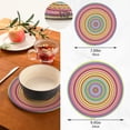 thumbnail image 3 of GZHJMY Mexican Blanket Serape Stripes Trivets Pot Holders Set of 2, Hot Pads 7.09"+9.45",Table Mats,Placemats Set for Cooking and Baking, Cotton Braided Hot Pads, 3 of 7