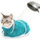 thumbnail image 4 of RKSTN Polyester Shower Ba G Breathable Mesh Cat Shower Bag for Manicure Scratch Resistant Adjustable Bath Polyester Soft Cat Wash Bag Green, 4 of 6
