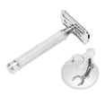 thumbnail image 1 of Maquinilla De Afeitar, Maquinilla De Afeitar Manual, Aleación De Zinc, Doble Filo, Duradera Para Hombres Para El Hogar, 1 of 8