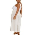 thumbnail image 4 of Plus Size High Waist Wide Leg Pants Loose Casual Sweatpants Solid Palazzo Trousers with Pockets, 4 of 6