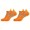 Orange, variant on 6 Pairs Ankle Running Socks Low Cut Breathable Sports Tab Cushioned Casual Cotton Socks for Men and Women , Athletic Cushioned Low Cut Running Socks for a Secure Fit