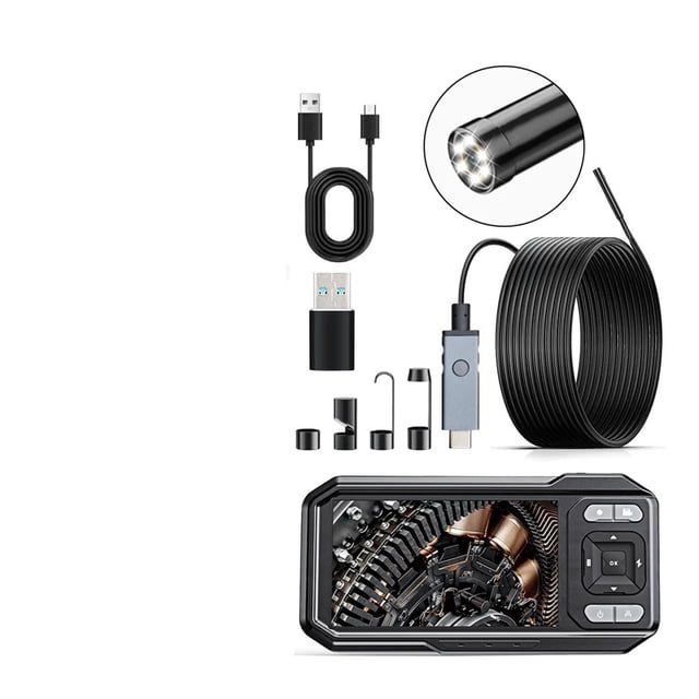 Industrial Automotive Endoscope 4.5inch IPS Screen Pipe Inspection Camera for Car Repair Sewer ,Easily Maneuver