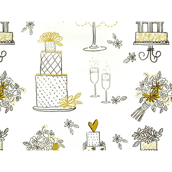 Pack of 1, Lucky Day Wrapping Paper 30" x 417', Half Ream Roll for Celebration, Party, Holiday, Birthday and Events, Made in USA