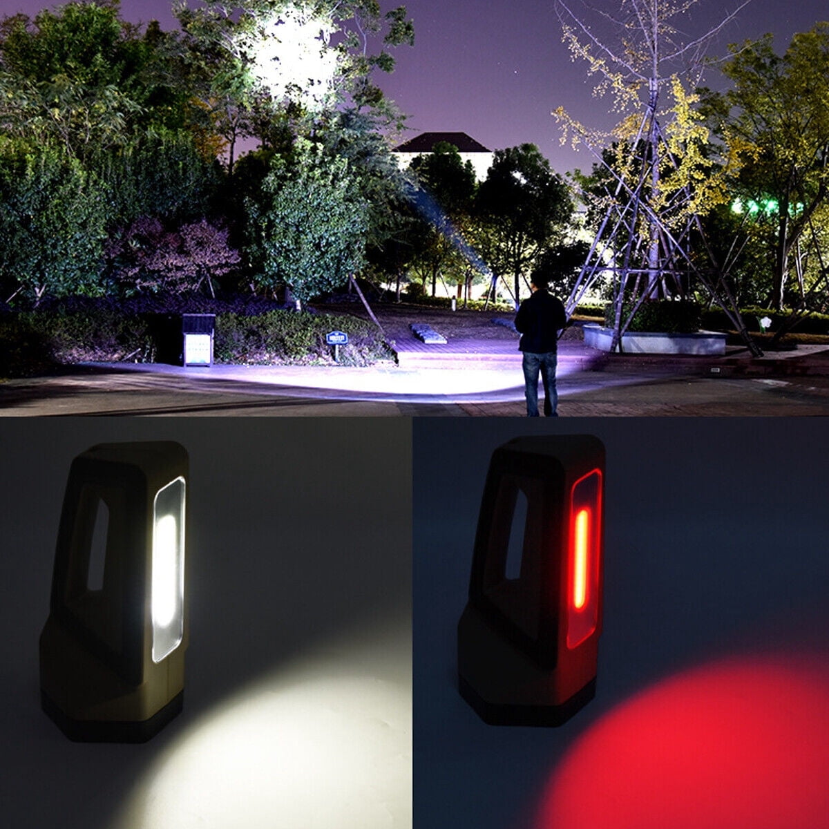 100000LM Super Bright Spotlight, LED Flashlight Rechargeable Hand Flashlight, Portable Handheld Searchlight, Waterproof Outdoor Torch Light for Security, Camping, Hunting, Hiking, Green