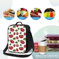 thumbnail image 4 of Lsque Hand Drawn Strawberry Lunch Bag Lunch Box for Women Men Reusable Insulated Lunch Tote Bag,Leakproof Thermal Cooler Sack Food Handbags Case High Capacity, 4 of 9