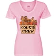 thumbnail image 3 of Inktastic Cousin Crew Cute Turkey Family Women's V-Neck T-Shirt, 3 of 5
