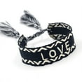 thumbnail image 3 of Bohemia Embroidery Woven Tassel Bracelets for Women Handmade Adjustable Rope, 3 of 6