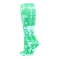 thumbnail image 2 of TCK Krazisox Tie Dye Knee High Socks - Kelly White, 2 of 2
