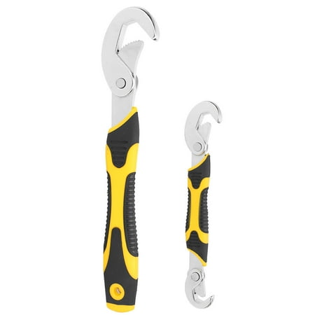 

2Pcs Set RTH03 Adjustable Wrench MultiFunction NonSlip Grip Pipe Spanner