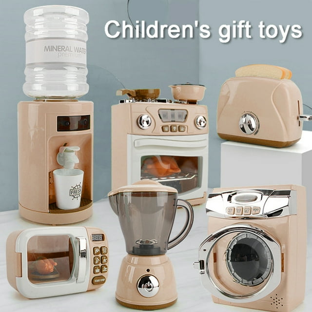 Lubelski Machine à Laver Simulation pour Enfants Distributeur d'Eau Ensemble d'Outils de Cuisine Cadeau